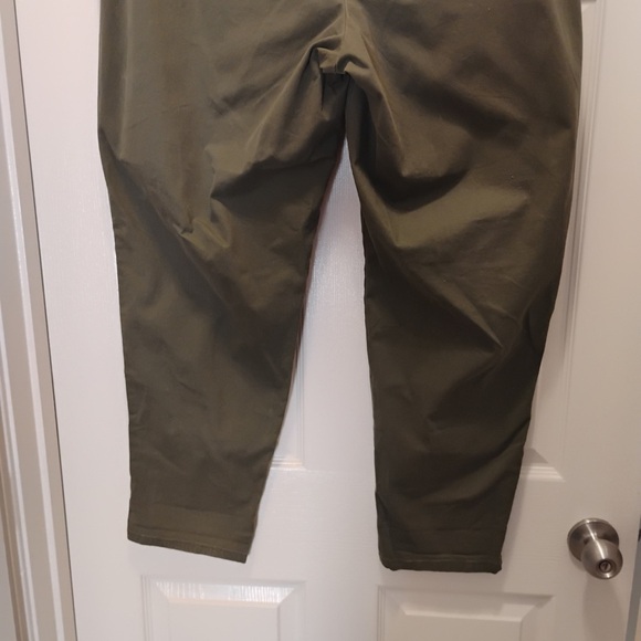 Lane Bryant Olive Green Chino Pants Office Professional Flattering Size 16 - Picture 4 of 7